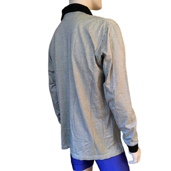 JIM Thompson Long Sleeve Polo Shirt Mercerized Cotton L XL Classic - Picture 3 of 8